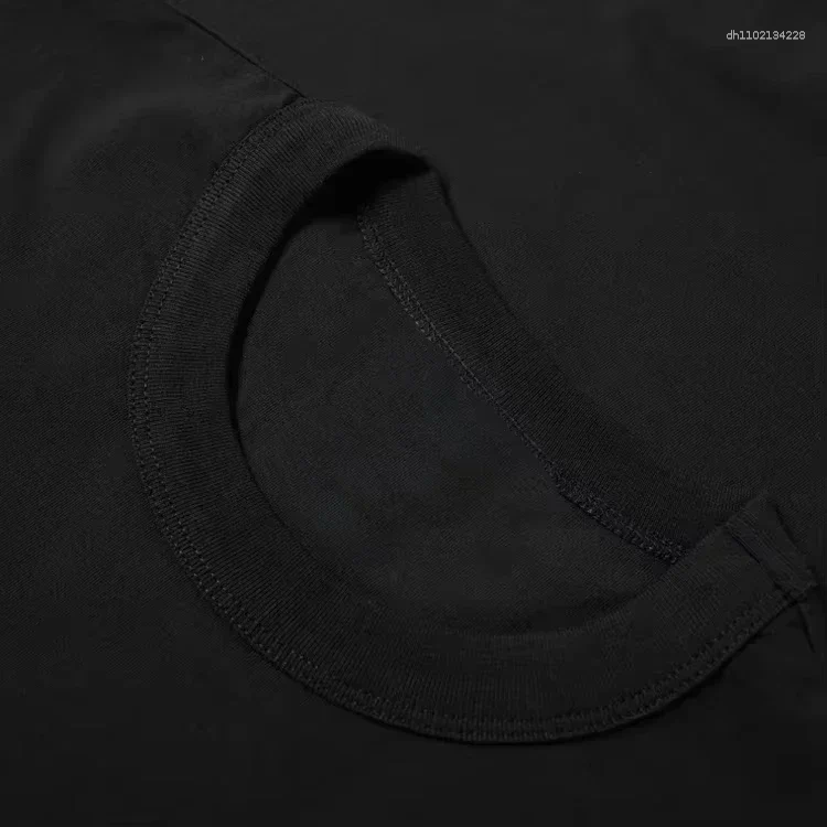Men's T Shirts 2025 Summer Loose Black Digital Printing Crew Neck Design T-shirt Fashion Casual Versatile Couple Top Men
