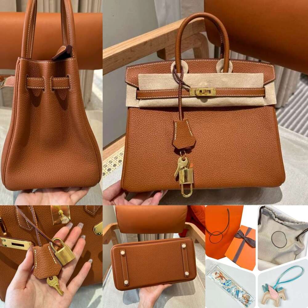 10A Mirror Quality Designer bag top women' brand 25 handmade high-grade wax line wift leather pink claic large capacity tote hand without houlder trap Lock 20/25/30/35CM