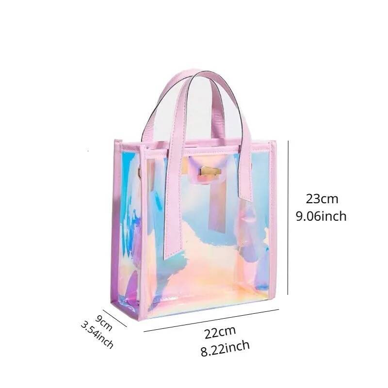Transparent Laser Shopper PVC Totes Crossbody Shoulder Bag Handbag Bags for Women