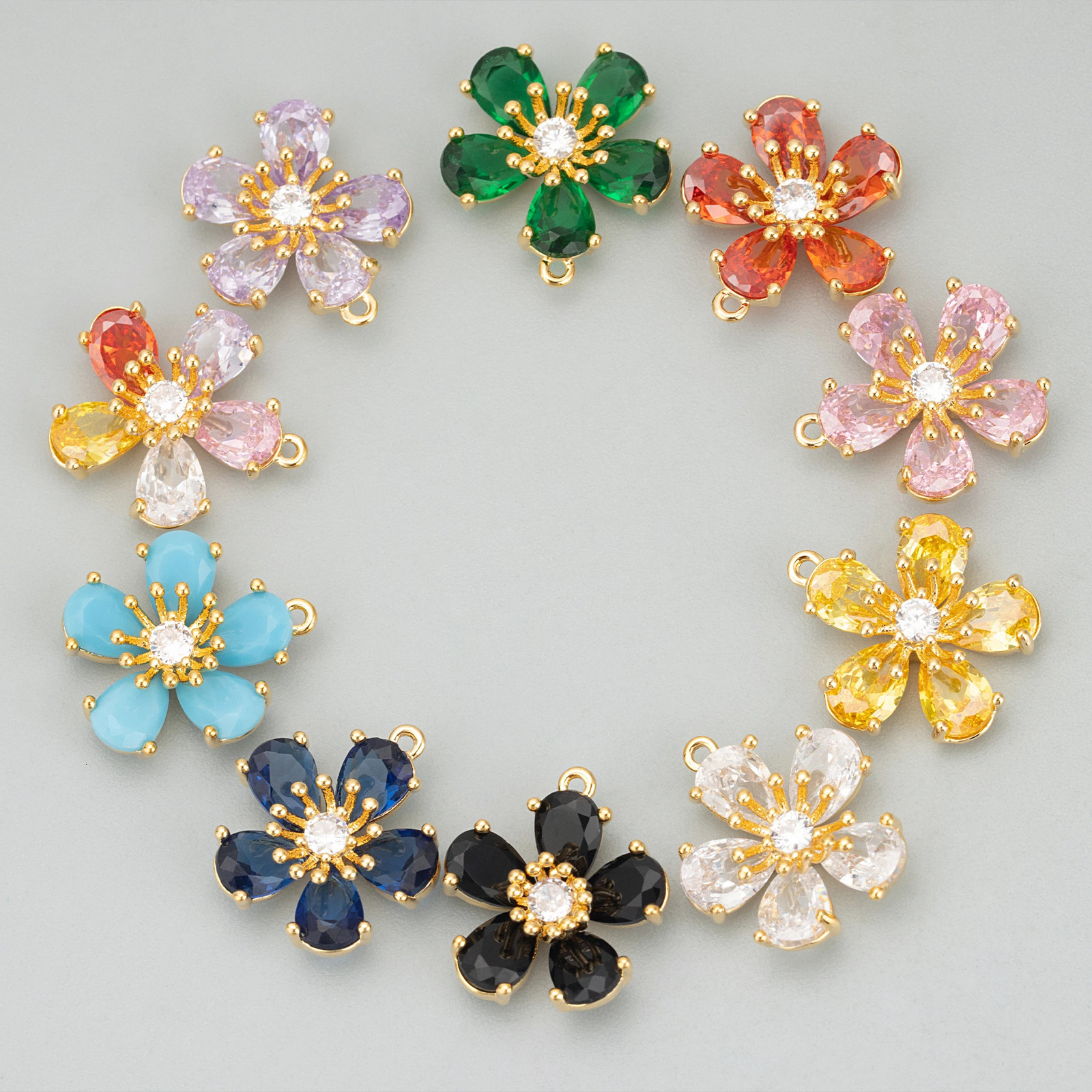 GUFEATHER ME58jewelry accessories18k gold platedcoppernickel freezirconscharmsdiy pendantsjewelry making6pcs/lot 250807