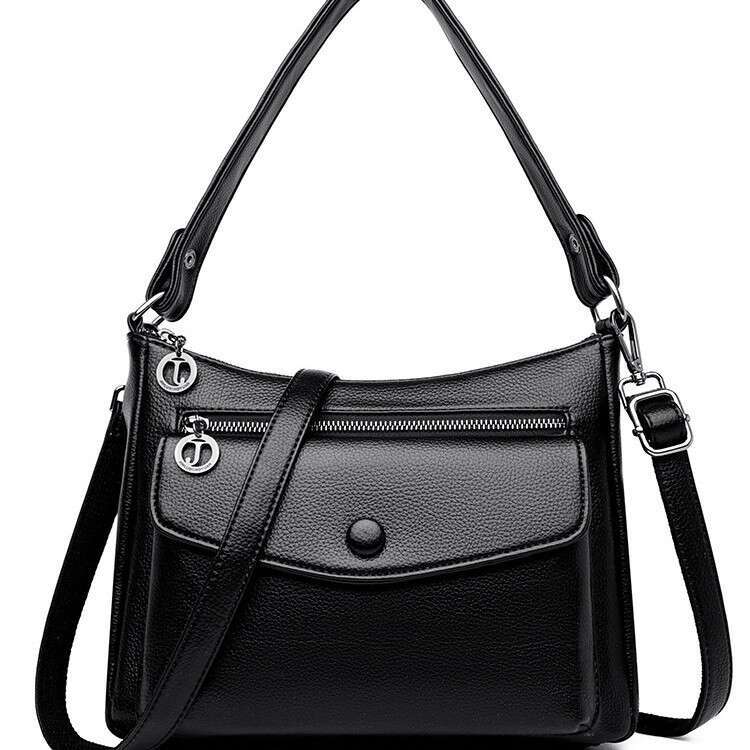 Women's 2025 New Casual Soft Leather Crossbody Shoulder Commuting Large Fashion Underarm Bag Handbag