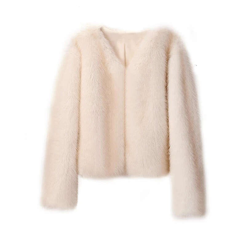 Fur jacket short Tokas fur women's casual European and American street style fox fur women's clothing