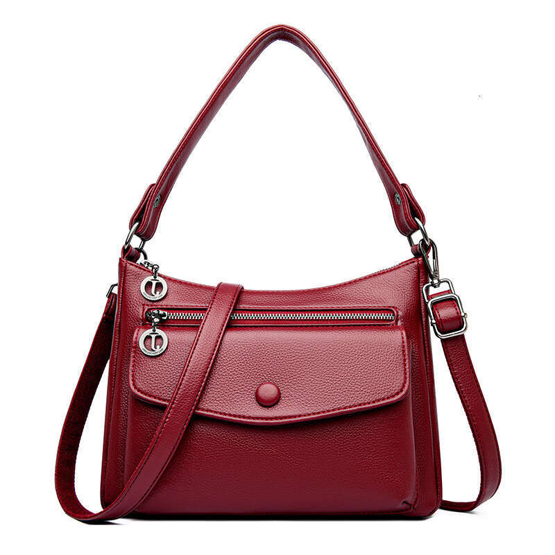 Women's 2025 New Casual Soft Leather Crossbody Shoulder Commuting Large Fashion Underarm Bag Handbag