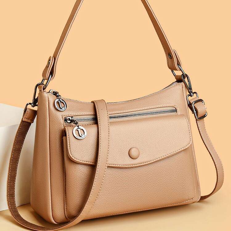 Women's 2025 New Casual Soft Leather Crossbody Shoulder Commuting Large Fashion Underarm Bag Handbag