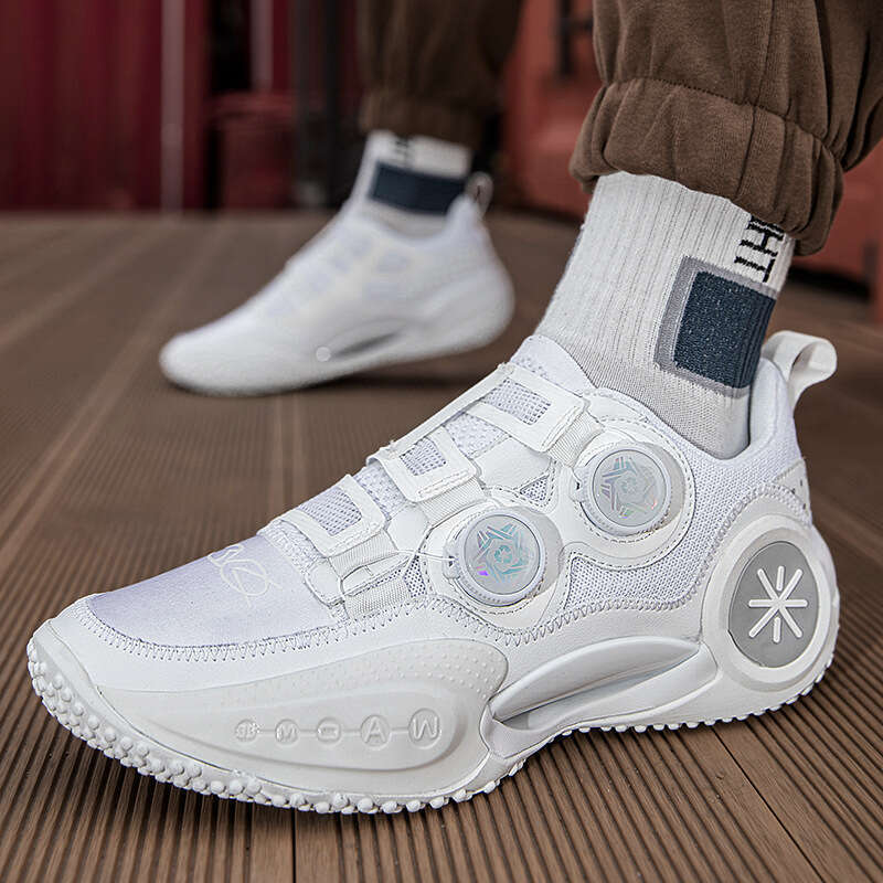 Wade Free shipping Nine Basketball Men's Low-Top Rotating Buckle White Sports Women's Dad Trendy Running Shoes