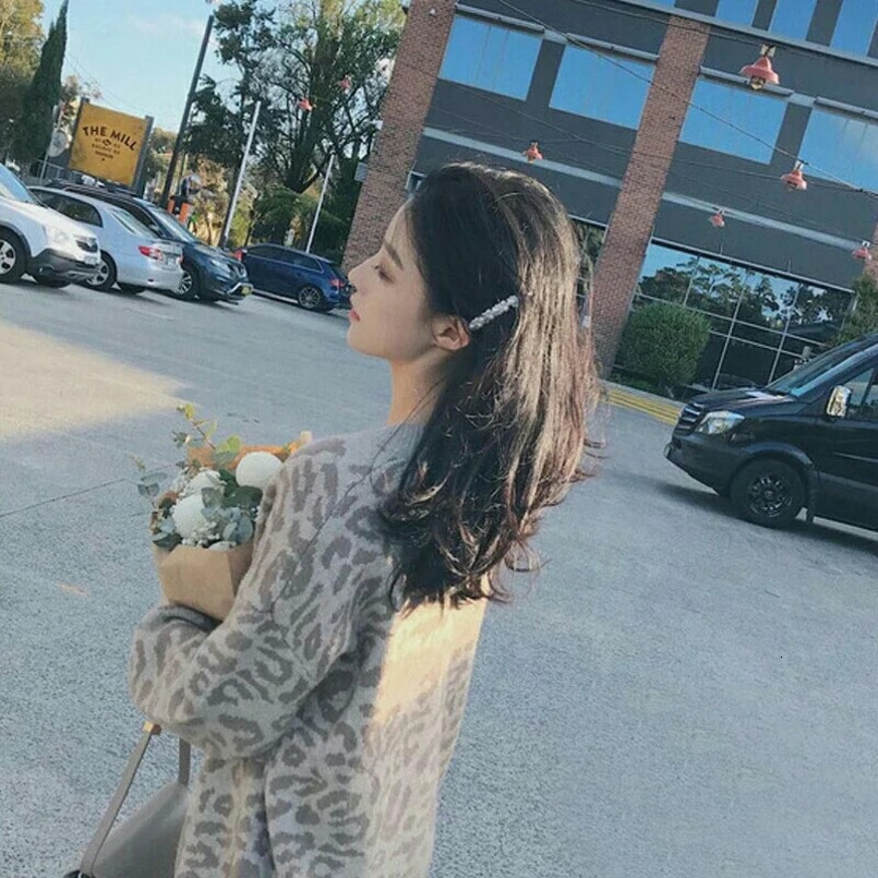 Internet Celebrity Pearl Elegant Girl Broken Back of Head Top Side Hair Accessory Women Bangs Clip