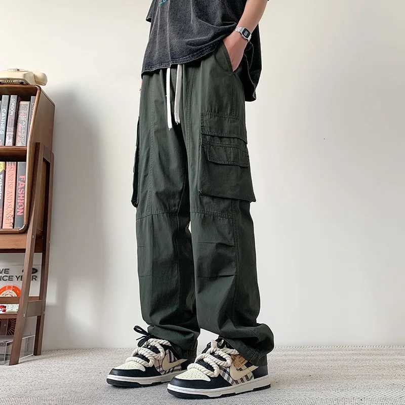 Summer Lightweight Cotton Cargo Pants for Men W250812