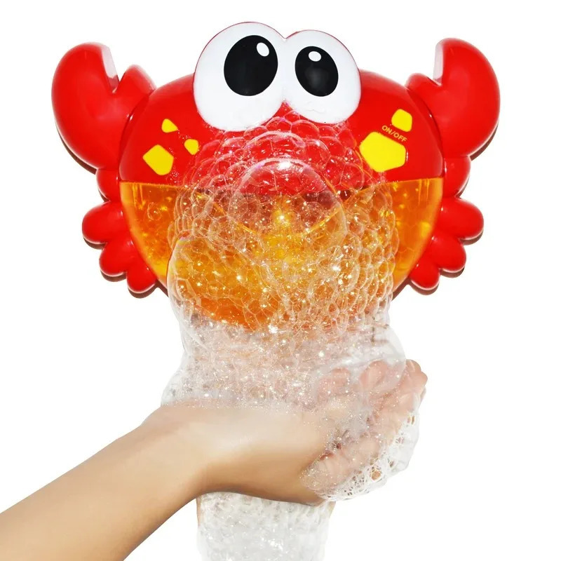 Bubble Crab Baby Bath Toys Funny Kids Bath Bubble Machine Kids Bathroom Bath Toys Pool Swimming Tank Soap Machine for Baby Gift 250811