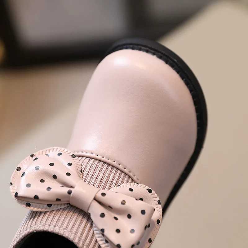 New Girls Leather Boots Autumn Fashion Cotton Shoes Children PU Ankle Boots Kids Short Waterproof Boots J64 XJ250812