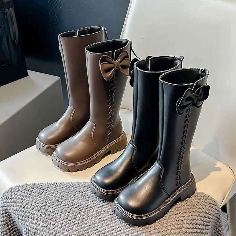 Stunning Shoes Boots for Kids Girl Chic Looks Long Pipe Boots Children Girls Versatile Velvet Princess Knee Length Boots H08185 XJ250812