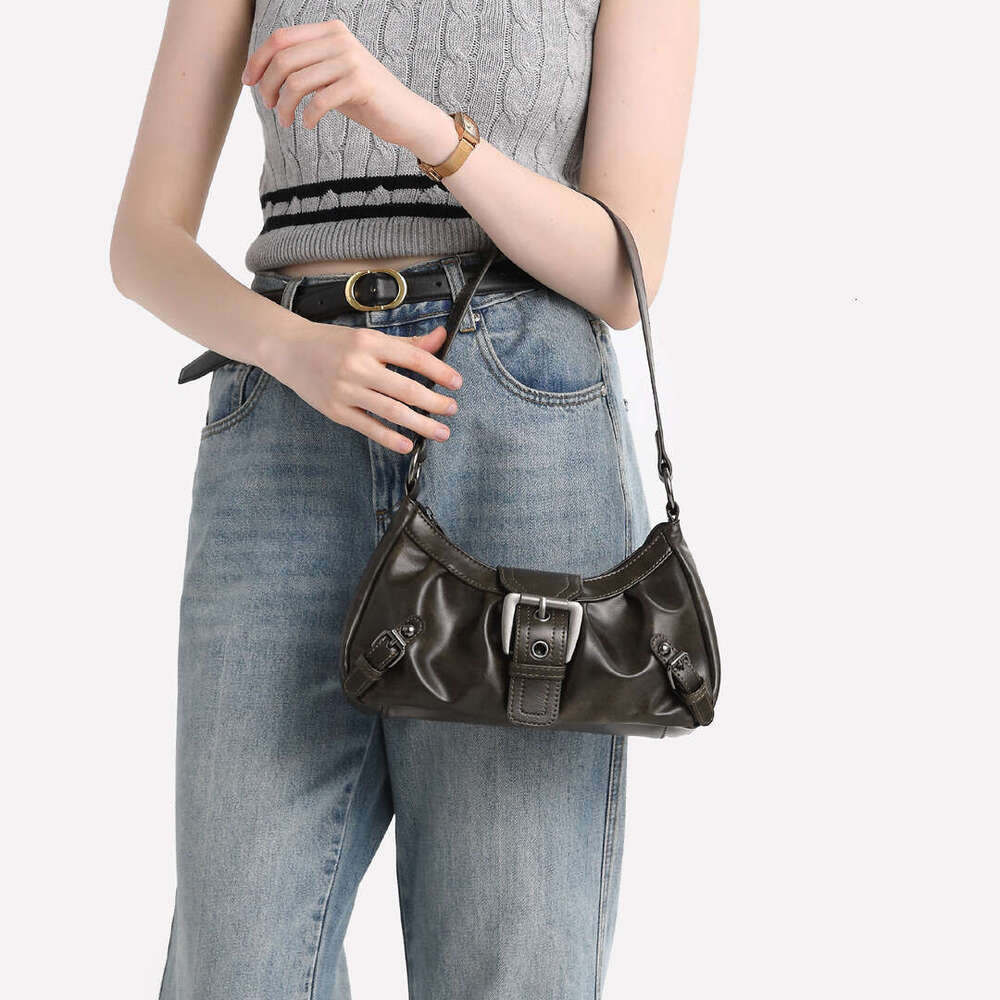 Spring And Summer New PU Leather Underarm Single Shoulder Handbag Y2k Hot Girl Women's Bag B5