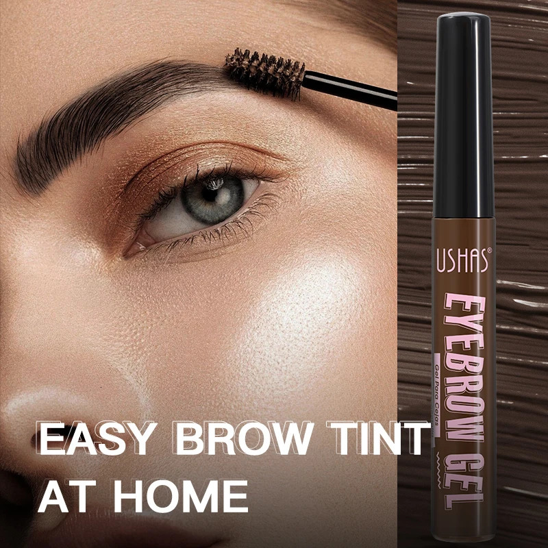 USHAS 3 Color Eyebrow Gel Long Lasting Waterproof Eyebrow Tint Mascara Cream Non-smudge Natural Liquid Eyebrow Makeup 250809