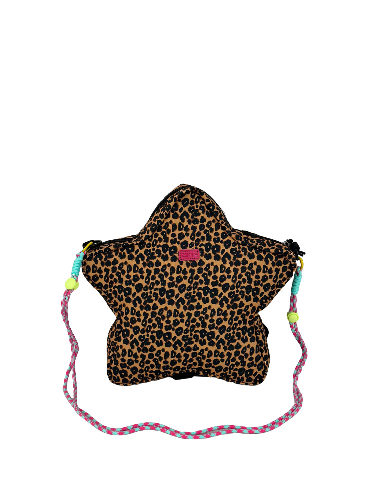 Trendy Leopard Print Heart-Shaped Single Shoulder for Women New Fashion Small Backpack Versatile Crossbody Commuter Phone Bag