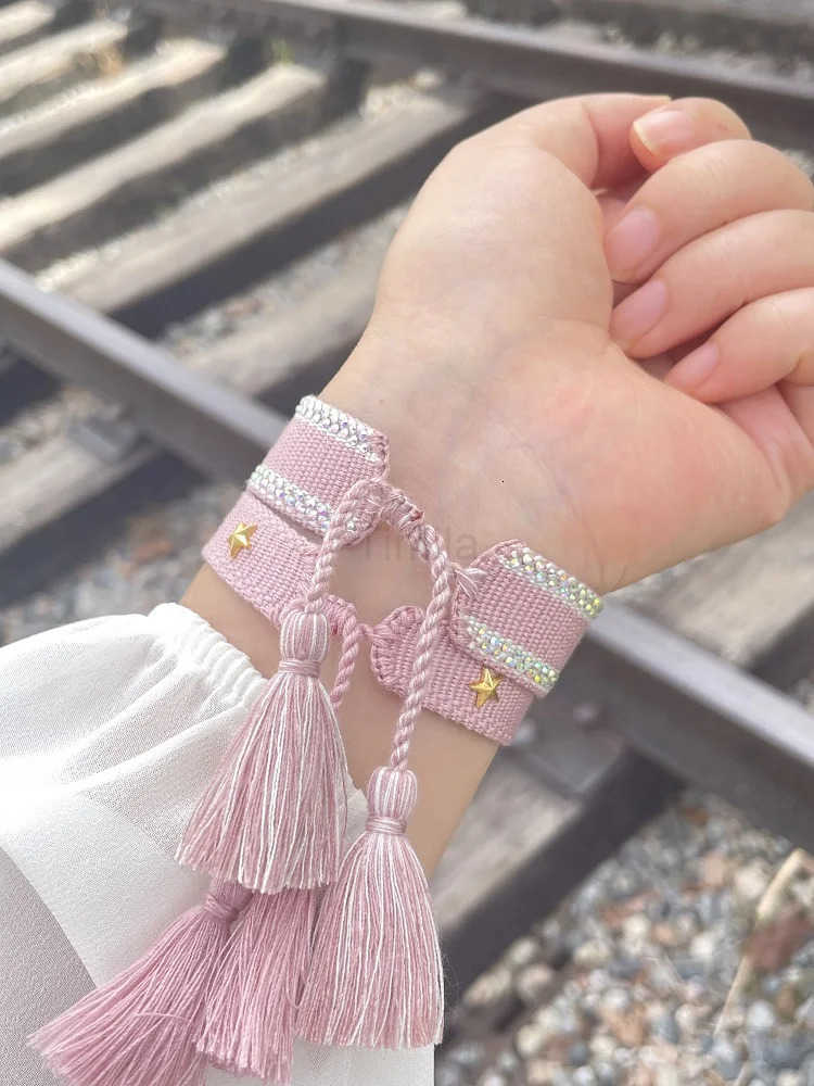 Shining Woven Friendship Bracelets Adjustable Handmade Rope Stackable Bracelet Jewelry U250812