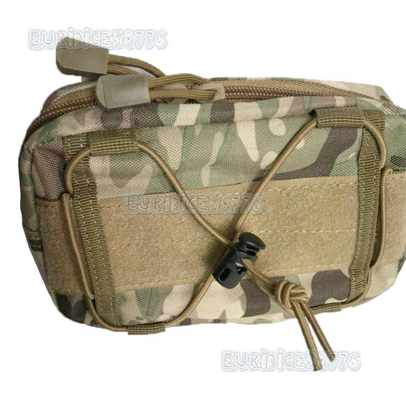Molle Tactical Waist Bag Outdoor Waist Bag Multifunctional Phone Bag Camouflage Hanging Bag Coin Purse H250811