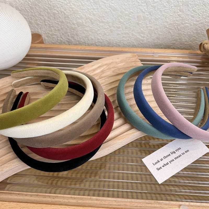 HPUNK Korean Velvet Thin Bands for Women Girls Solid Color Hairbands Makeup Hair Hoop Fashion Hair Accessories X250812