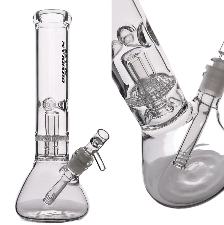 Big Glass Bong Water Pipes Downstem Perc Colorful Hookahs Heady dab Rgs Ice Catcher Water Bongs With 14mm Joint 12inchs