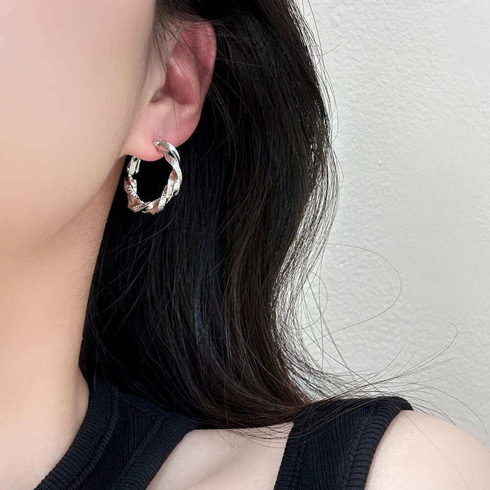 French Fashion Simple High-End Mobius Strip Personality Earrings Light Niche Temperament Versatile Ear Jewelry