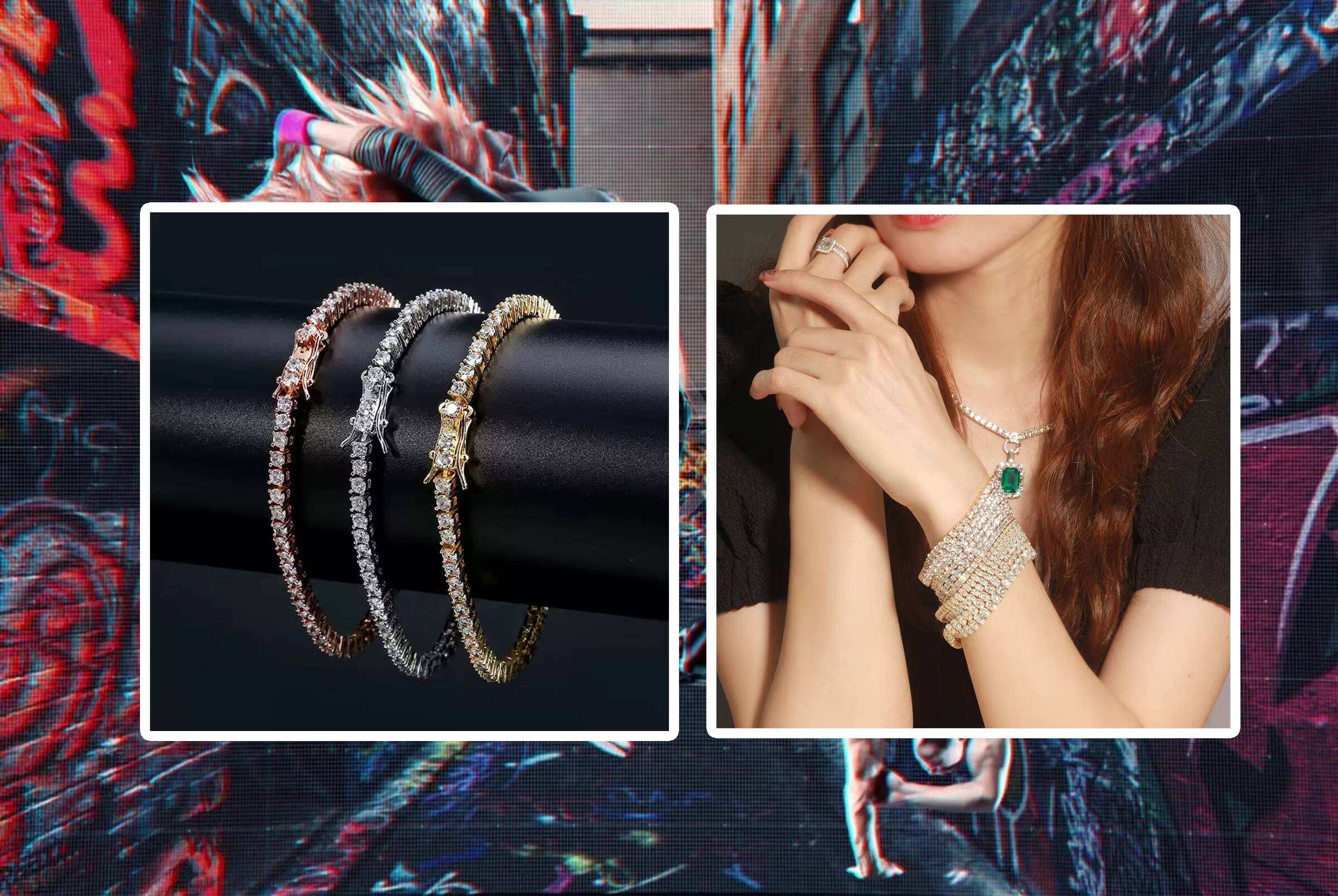 Hot Sell Moissanite Tennis Chain 3mm 4mm 5mm Best Color VS VVS Clarity Moissanite Silver S925 Tennis Bracelet