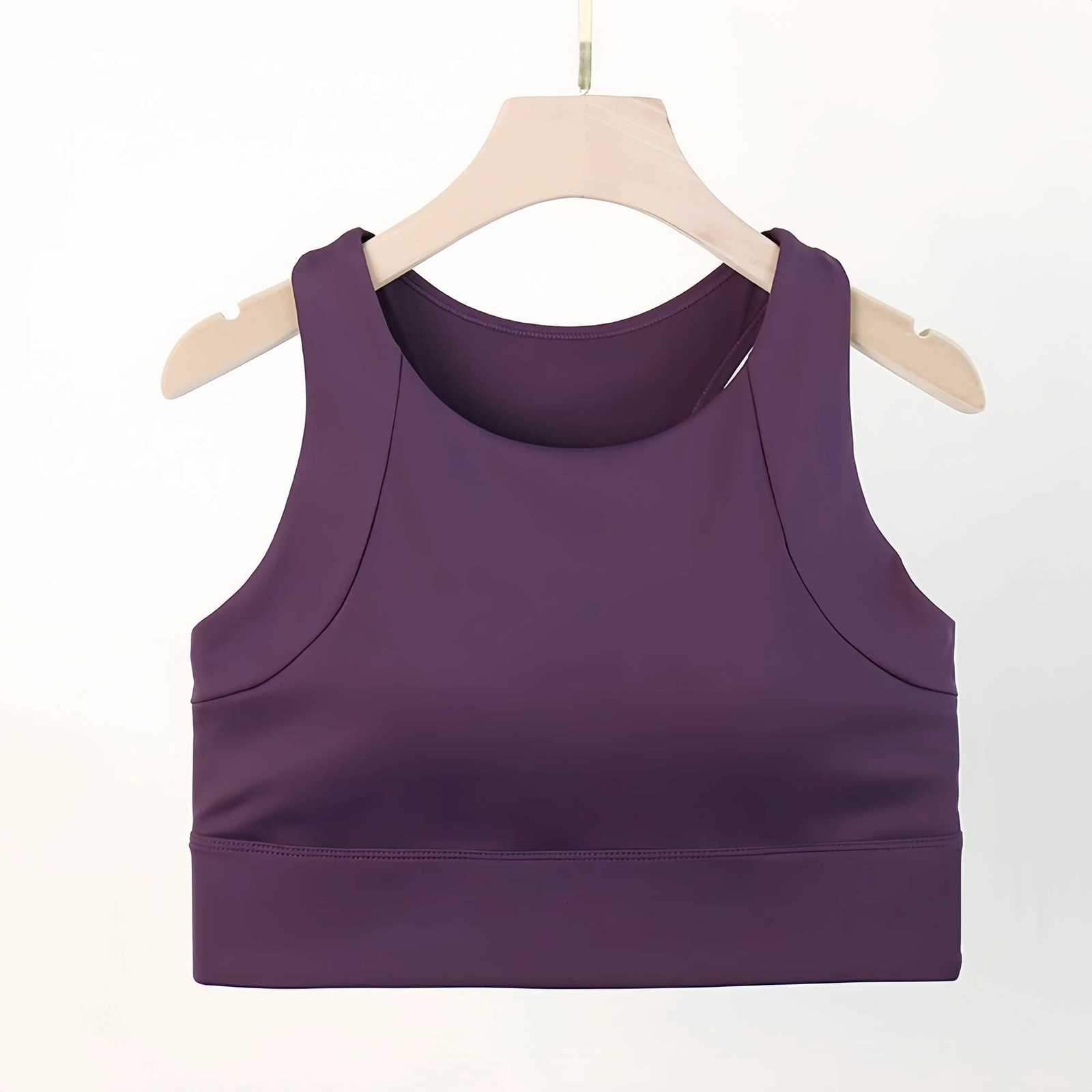 High Strength Anti-shock Sports Crop Tops Women Built-in Pads Vest High Impact Fitness Running Gym Bras Z250812