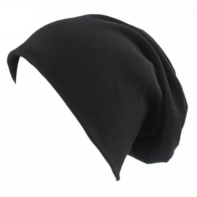 Unisex Women Men Sleeping Hat Casual Baggy Beanie Night Chemo Caps Hair Care Bonnet Hair Loss Nightcap Pullover Casual Headwear XJ250812