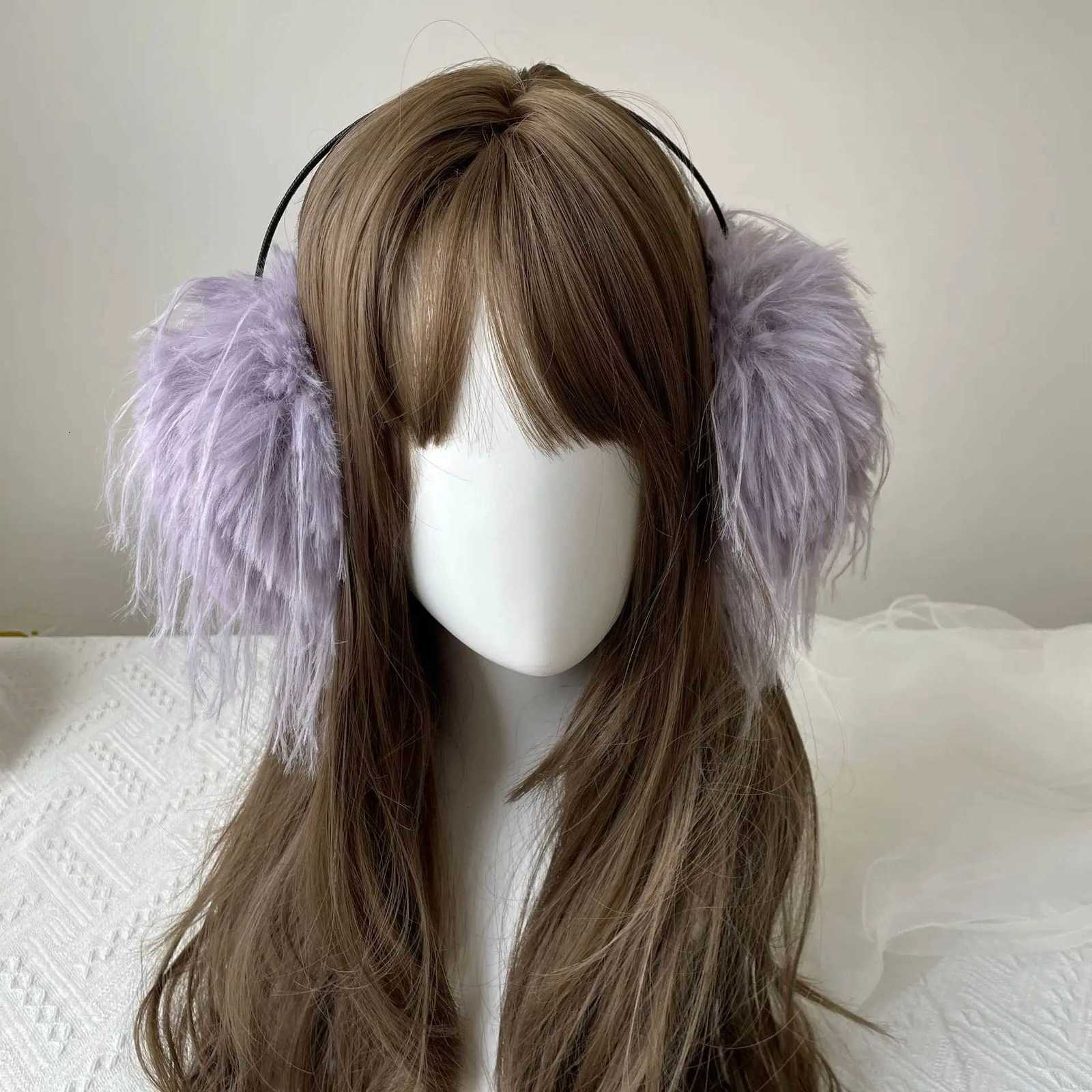 Long Hair Plush Warm Earmuffs Womens Hair Band Ear Protectors Ear Bags Cycling Cold Proof Fluffy Winter Ear Warmers XJ250812