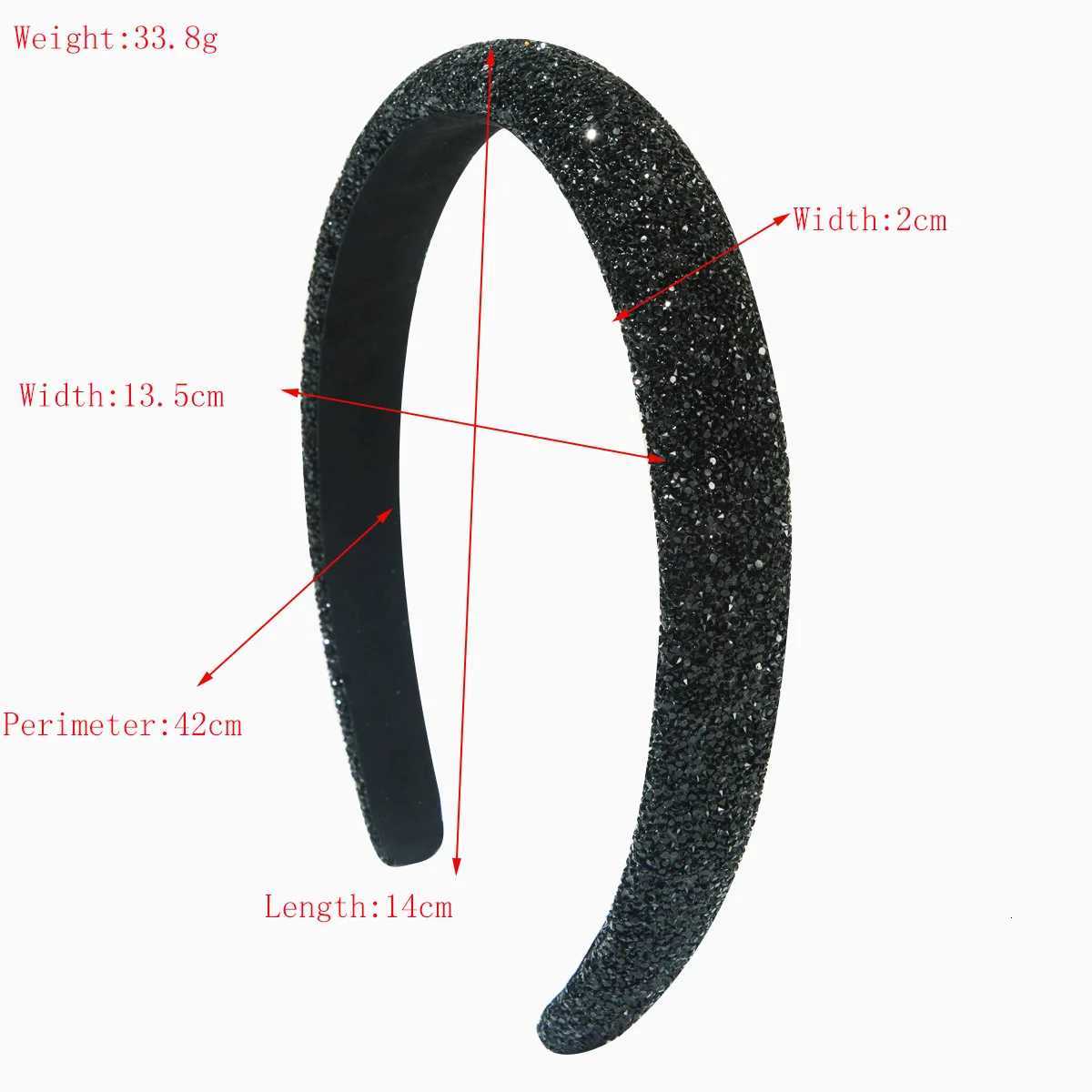 Glitter Sponge Padded Hairband Band Adt Hair Accessories Hair Jewelry X250812