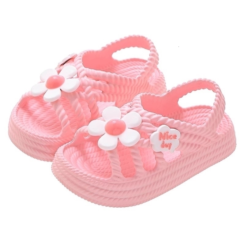 Kids Sandals with SteponPoop Feel Summer Beach Shoes for Girls AntiSlip SoftSole Outdoor Sandals w250725