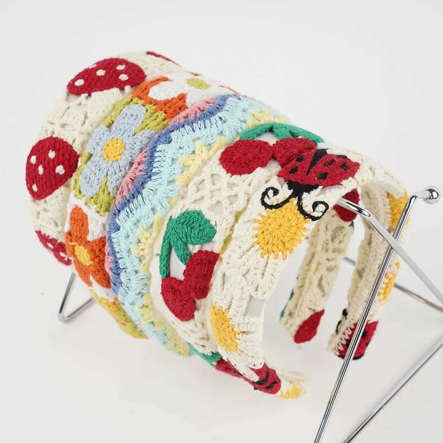 YHJ NEW Knitted Band Summer Bohen Style Hairbands Seaside Vacation Handmade Hair Accessories for Women Girls X250812