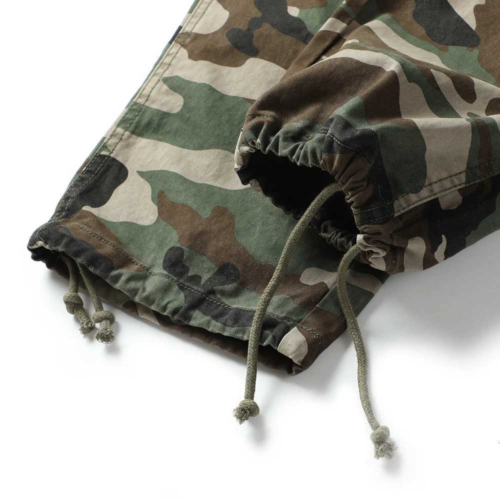 Men Top Quality Pure Cotton Camouflage Loose Casual Japanese Streetwear Fashion Wide Leg Track Cargo Pants Cityboy Baggy Trousers X250812