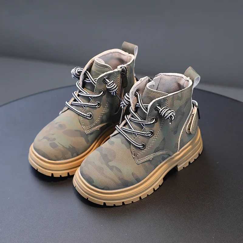 Handsome Children Combat Army Boots Spring Autumn Camouflage Outdoor Boots for Boys Girls School Student Hiking Shoes F09133 XJ250812