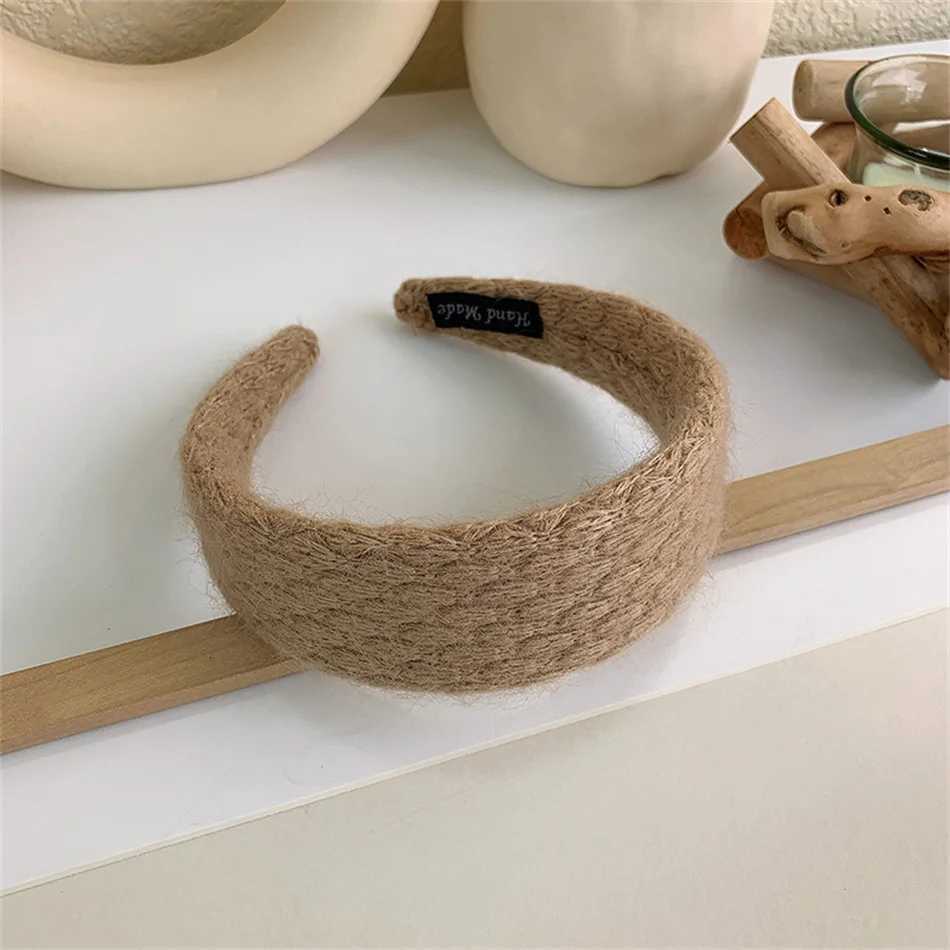 Trendy Wide Hair Bands For Women Dress Solid Color Cloth Band Bezel Girls Hairband Hair Hoop Female Hair Accessories X250812