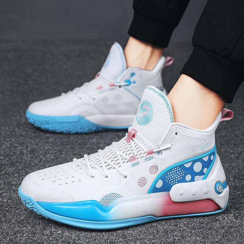 Yushuai 16 Mid-Top Basketball Men's MD High Elastic Sole Molded Free shipping Dad Shoes Women's Student Practical Sports Boots