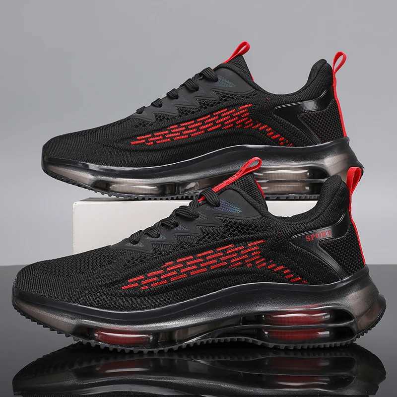 2025 New Casual Mens Fashionable Air Cushion Flat Shoes Breathable Lightweight Sports Shoes Suitable for Running and Walking Z250812