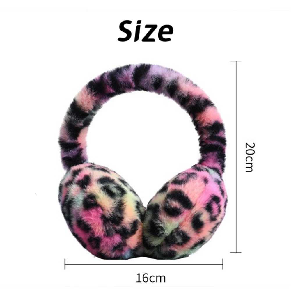 100% Cotton Thickened Winter Warm Ear Muffs Foldable Leopard Print Earmuffs Men and Women Windproof Frostproof Earlap Simple Plush Hairband XJ250812