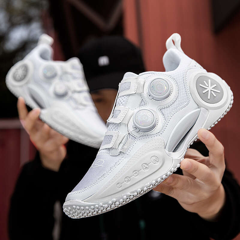 Wade Free shipping Nine Basketball Men's Low-Top Rotating Buckle White Sports Women's Dad Trendy Running Shoes