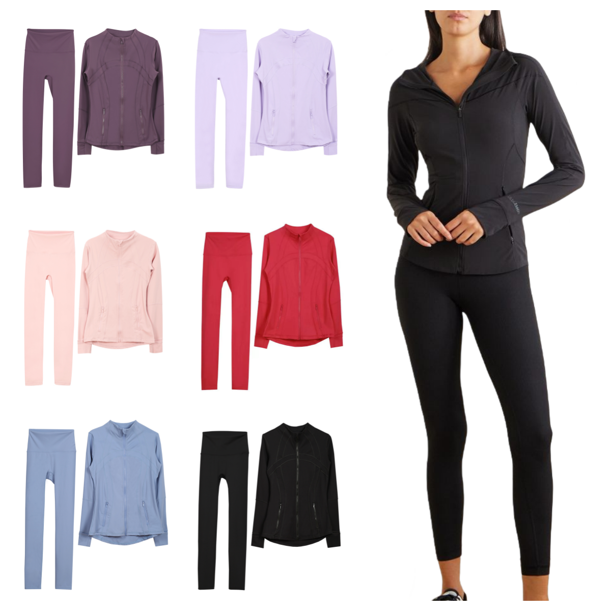 NEW Hot Sale 10A Yoga Jacket Women Long Sleeve Gym Sport Fitness Breathable Sweatshirt Shorts Jackets Pants Jogging leggings Sportwear luluness lemonlies Sets
