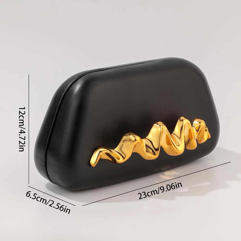 Women Fashion Elegant PU Leather Lady Bag Shaped Clutch Handbag Cross Body Evening Bag Date Dinner Banquet Gift Bride Purse Gift 250811