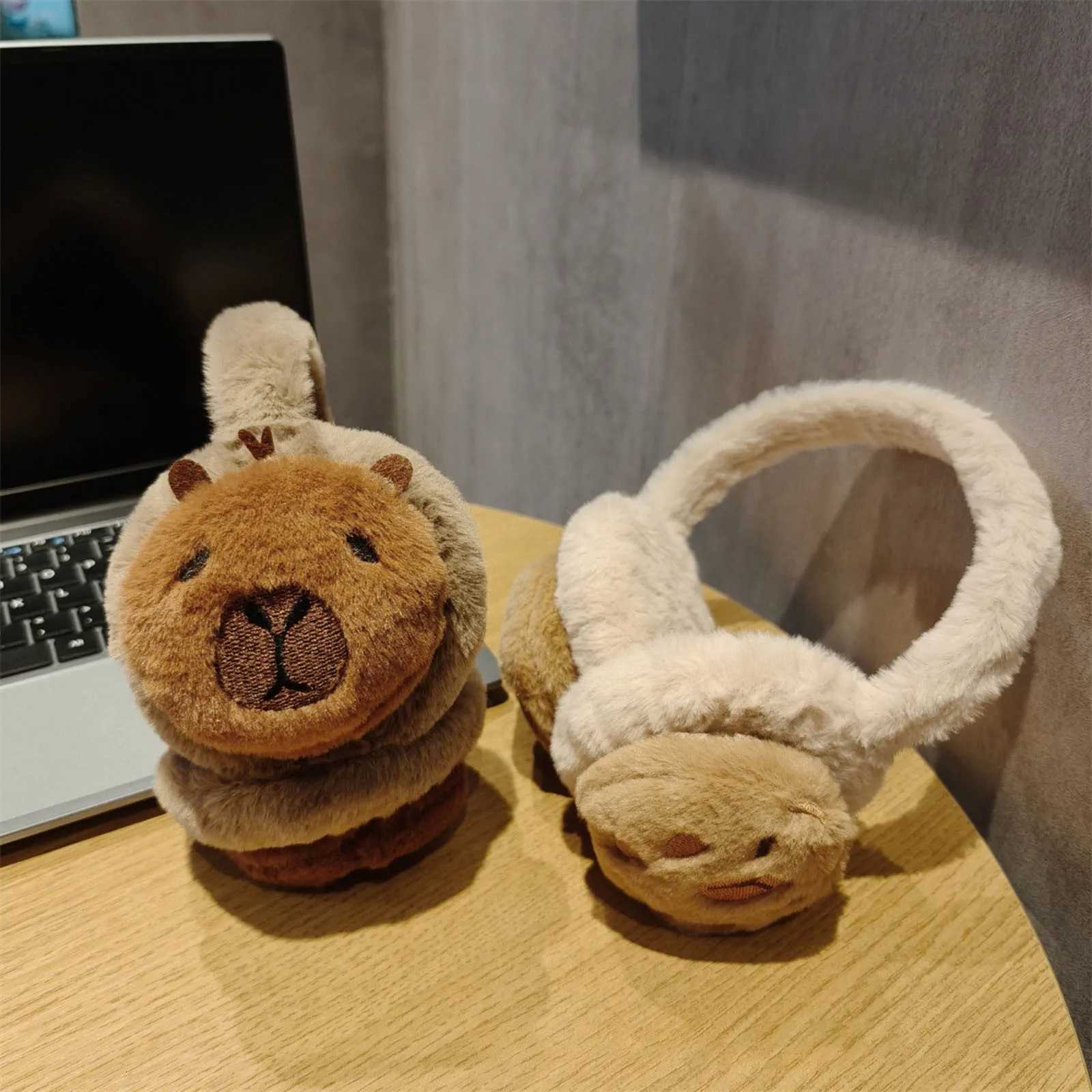 ute Capybara Ear Warm Earmuffs Cartoon Soft Capybara Earflap Plush Winter Earflaps Antifreeze And Cold-Proef Earmuffs Warm Earm XJ250812
