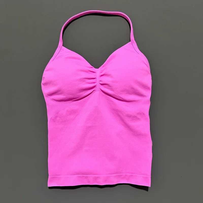 Longline Strappy Top Women Sports Bra Sleeveless Workout Crop Top Stretchy Fitness Activewear Breathable Vest Gym Tops Z250812