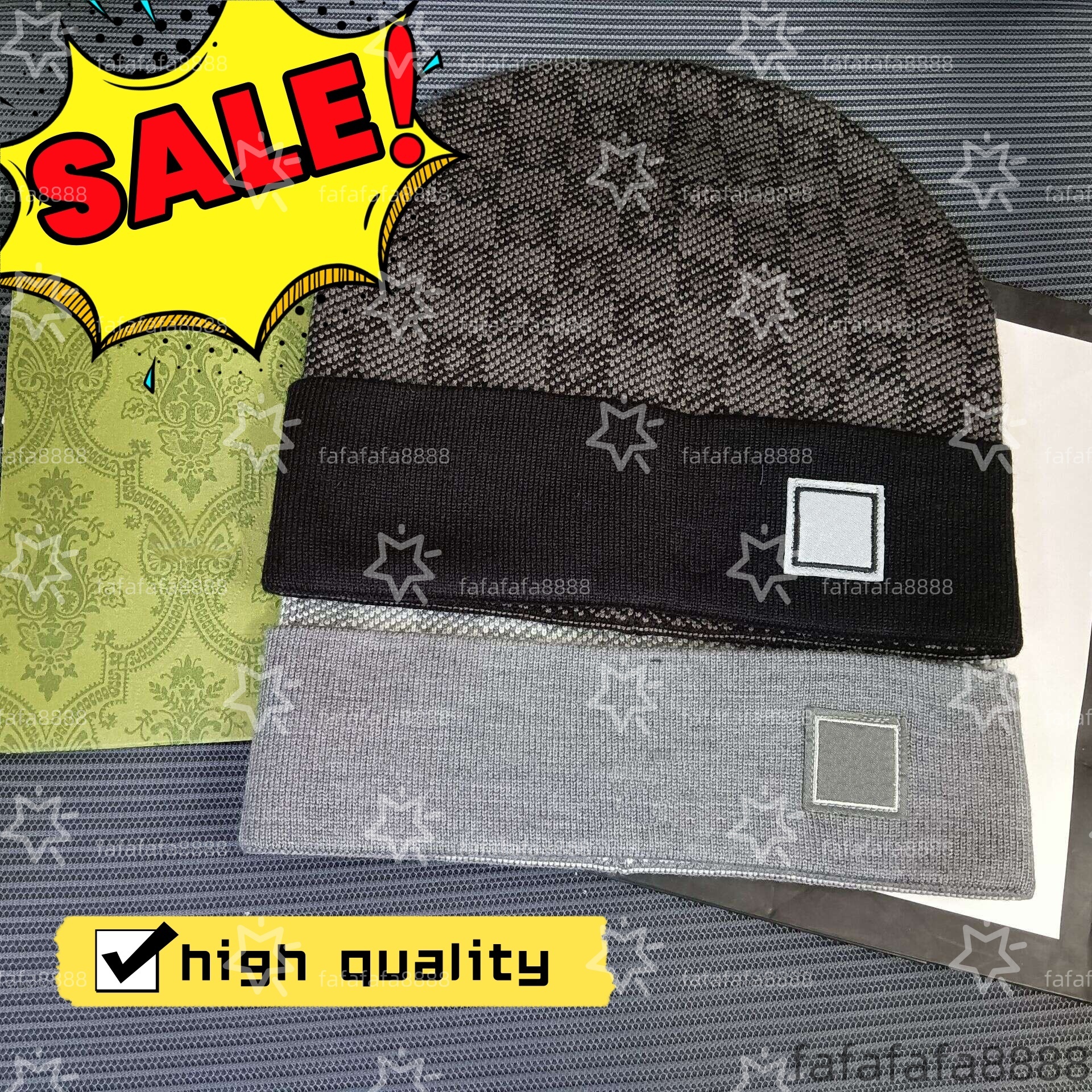 Plaid designer beanie winter designer hats for men bonnet luxe brown gray knitted luxury skull cap women stylish keep warm skiing outdoor travel faf284