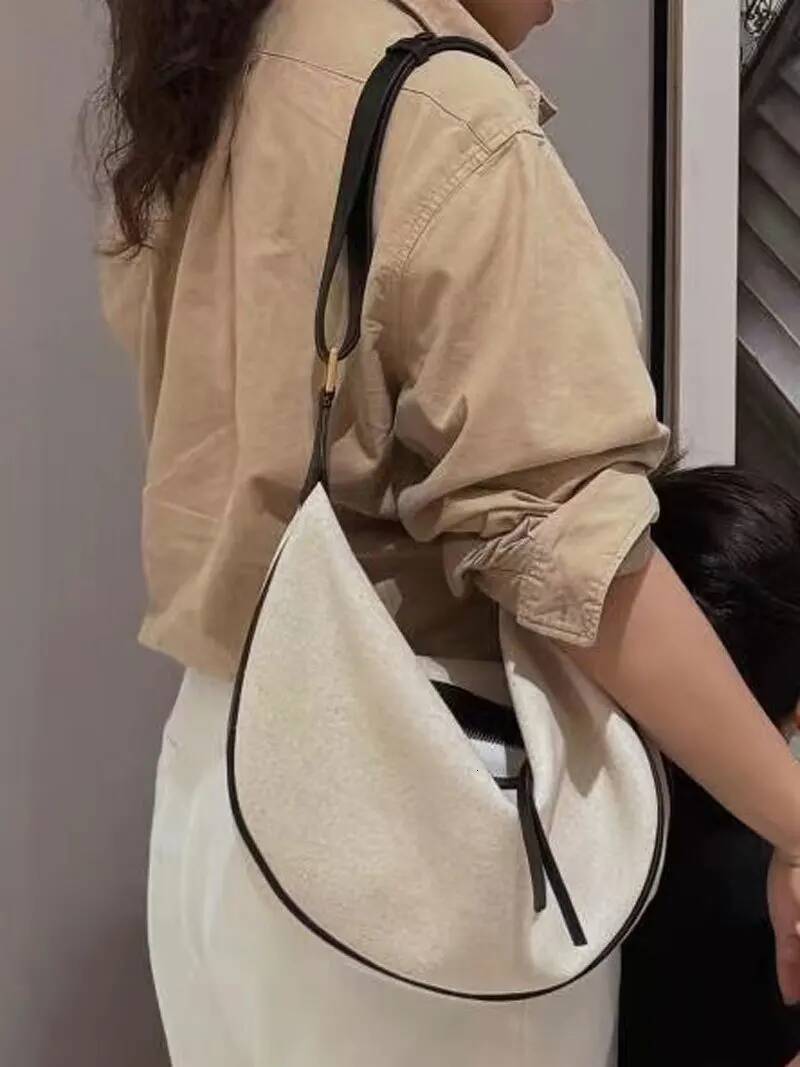 Summer Women's Crossbody Large Capacity Dumpling New Canvas Premium Commuting Shoulder Bag School Teacher Gift high-quality