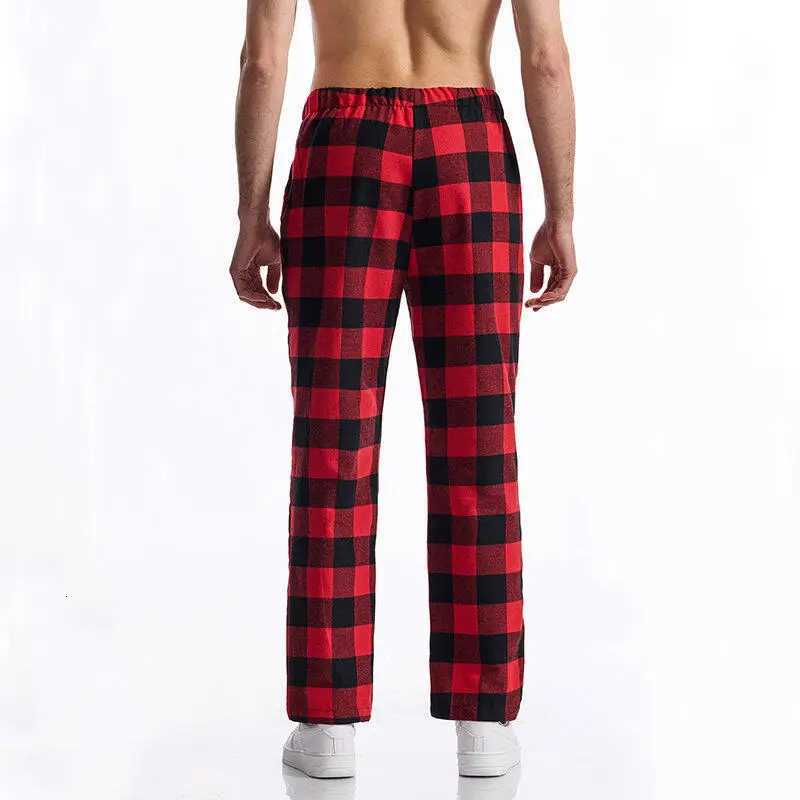 2025 New Mens Plaid Pants Black / Red Fashion Mens Daily Casual Loose Trousers W250812
