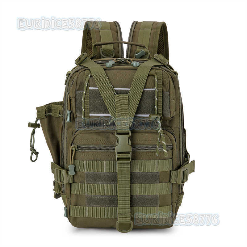 Lure Bag Multifunctional Large Capacity Fishing Bag Outdoor Sports Camouflage Chest Bag Cycling Backpack H250811