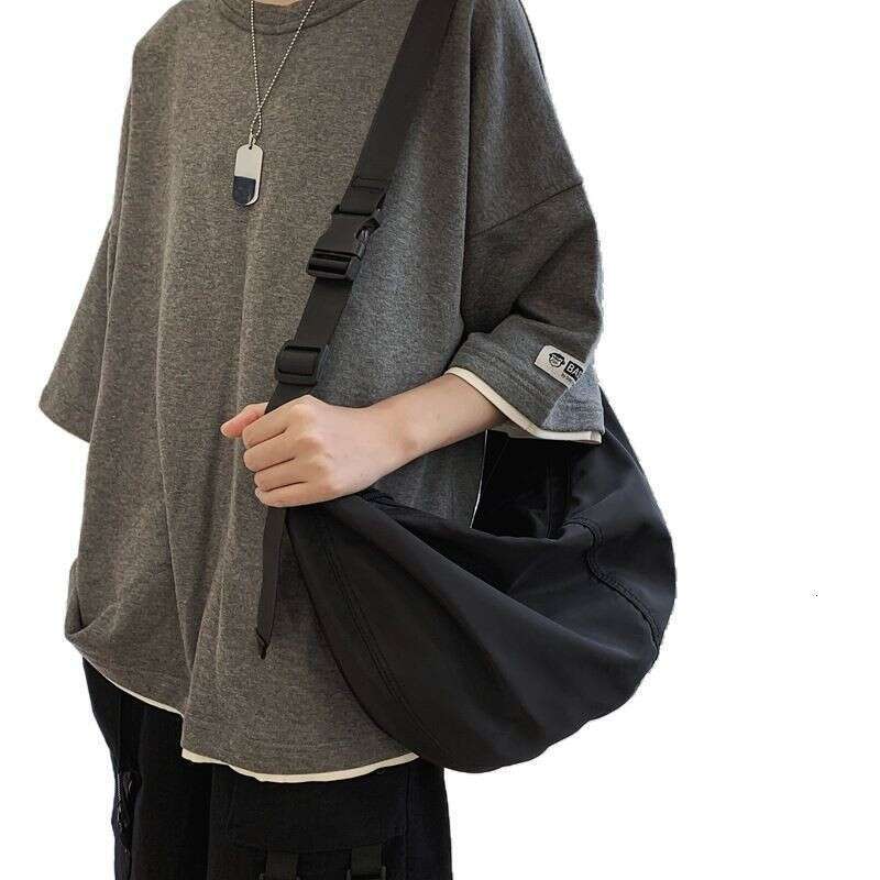 New Korean Style Women, Ins Workwear For Men, Oxford Cloth Bag, Casual Dumpling Crossbody Bag B5