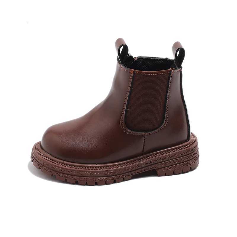Kids Chelsea Boots Classic for Boys Girls Toddlers Children Fashion Rubber Boots Ankle High with Zipper Non-slip Autumn Winter XJ250812