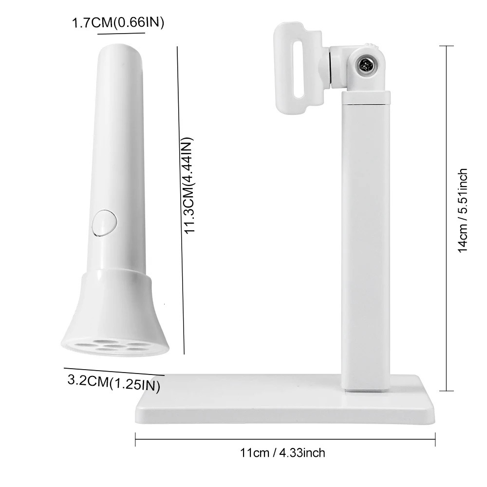 Portable Nail UV LED Lamp Rechargeable for Nails Gel Polish Drying Resin Quick UV Light Lamp for Nails Art Desk Stand Removable 250807