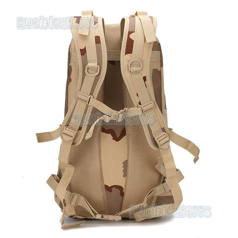 Outdoor Leisure Sports Camouflage Tactics Backpack Hiking Bag Load Bag Travel Function Luggage Molle Backpack H250811