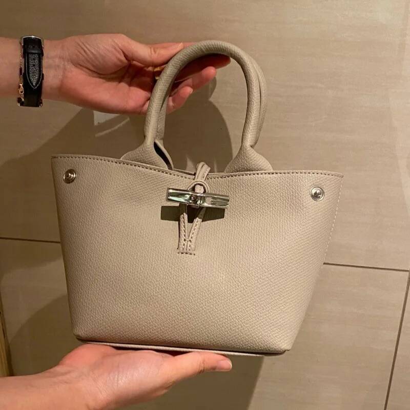 High quality new Roseau mini handbag bamboo buckle crossbody cowhide casual bag women high-quality