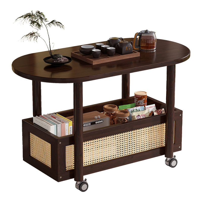 M8122 Movable coffee table light luxury high-end living room home small apartment small tea table